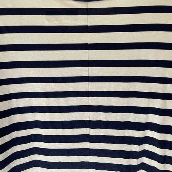 Lilly Pulitzer Navy White Punk Striped Linden A-Line Nautical Dress Sz L - Picture 8 of 10